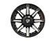 4Play 4P08 Brushed Black 6-Lug Wheel; 20x10; -18mm Offset (19-24 Silverado 1500)