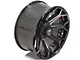 4Play 4P80R Gloss Black with Brushed Face 6-Lug Wheel; 22x12; -44mm Offset (19-24 Silverado 1500)