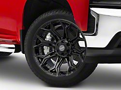 4Play 4P83 Gloss Black 6-Lug Wheel; 22x10; -18mm Offset (19-26 Silverado 1500)