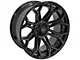 4Play 4P83 Gloss Black with Brushed Face 6-Lug Wheel; 22x12; -44mm Offset (19-24 Silverado 1500)