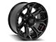 4Play 4P70 Gloss Black with Brushed Face 8-Lug Wheel; 20x10; -24mm Offset (07-10 Silverado 2500 HD)