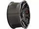 4Play 4P80R Gloss Black with Brushed Face 8-Lug Wheel; 22x12; -44mm Offset (20-24 Silverado 2500 HD)