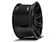 4Play 4P08 Gloss Black with Brushed Face 8-Lug Wheel; 20x10; -24mm Offset (07-10 Silverado 3500 HD SRW)