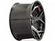 4Play 4P50 Gloss Black with Brushed Face 8-Lug Wheel; 20x10; -24mm Offset (20-24 Silverado 3500 HD SRW)