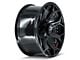 4Play 4P80R Brushed Black 8-Lug Wheel; 20x9; 0mm Offset (07-10 Silverado 3500 HD SRW)