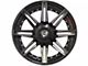 4Play 4P08 Brushed Black 6-Lug Wheel; 20x10; -18mm Offset (21-24 Tahoe)