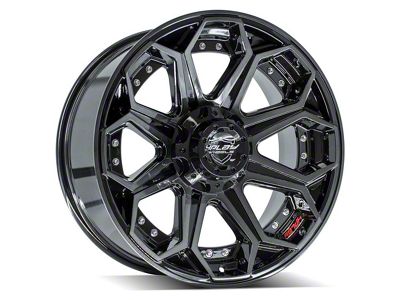 4Play 4P80R Brushed Black 6-Lug Wheel; 20x9; 0mm Offset (21-24 Tahoe)