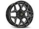 4Play 4P83 Brushed Black 6-Lug Wheel; 22x9; 12mm Offset (21-24 Tahoe)
