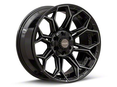 4Play 4P83 Brushed Black 6-Lug Wheel; 22x9; 12mm Offset (21-25 Tahoe)