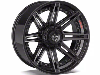 4Play 4P08 Brushed Black 6-Lug Wheel; 20x10; -18mm Offset (21-25 Yukon)