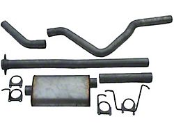 3-Inch Aluminized Single Exhaust System with HVS Welded Muffer; Side Exit (07-08 5.3L Sierra 1500)