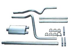 2.25-Inch Aluminized Dual Exhaust System with Standard Turbo Muffler; Rear Exit (97-03 5.4L F-150, Excluding Lightning)
