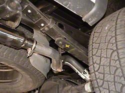 Aluminized Deep-Tone Dual Exhaust System with Painted Blunt Tips; Rear Exit (09-10 5.4L F-150)