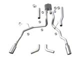 Dual Exhaust System with Polished Tips; Side/Rear Exit (04-08 5.4L F-150)
