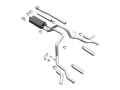 Dual Exhaust System with Polished Tips; Side/Rear Exit (09-10 5.4L F-150)