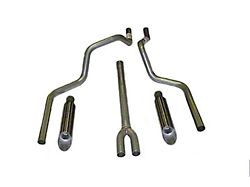 Stainless Deep-Tone Dual Exhaust System with Stainless Angle Tips; Rear Exit (99-03 5.4L F-150, Excluding Lightning)