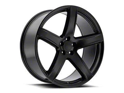 Hellcat HC2 Replica Satin Black 5-Lug Wheel; 24x10; 25.40mm Offset (94-01 RAM 1500)
