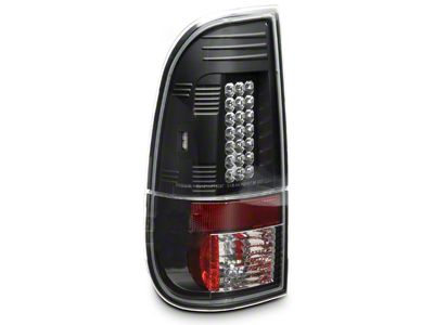LED Tail Lights; Black Housing; Clear Lens (97-03 F-150 Styleside Regular Cab, SuperCab)