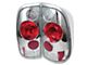 Euro Style Tail Lights; Chrome Housing; Clear Lens (97-03 F-150 Styleside Regular Cab, SuperCab)