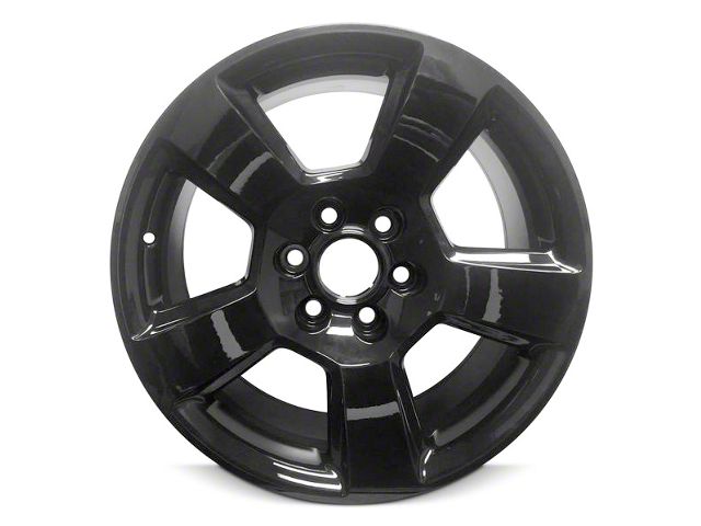 5-Spoke Replica Aluminum Gloss Black 6-Lug Wheel; 20x9; 27mm Offset (99-06 Sierra 1500)