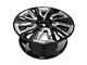 12-Spiral Spoke Replica Aluminum Black 6-Lug Wheel; 22x9; 28mm Offset (99-06 Silverado 1500)