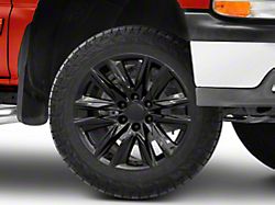 CA91 Gloss Black 6-Lug Wheel; 20x9; 28mm Offset (99-06 Silverado 1500)