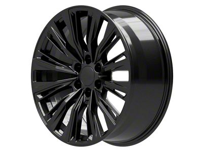 CA93 Gloss Black 6-Lug Wheel; 22x9; 28mm Offset (99-06 Silverado 1500)