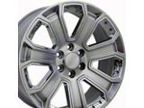 CV93B Hyper Black with Chrome Insert 6-Lug Wheel; 22x9; 31mm Offset (99-06 Silverado 1500)