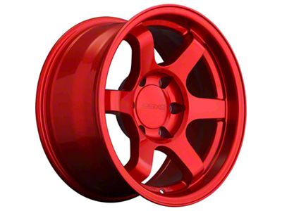 9Six9 Wheels SIX-1 Truck/SUV Candy Apple Red 6-Lug Wheel; 17x8.5; -10mm Offset (23-24 Canyon)