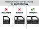 O-Mega II 6-Inch Oval Side Step Bars without Mounting Brackets; Silver (09-24 F-150 SuperCab w/ 5-1/2-Foot Bed; 04-24 F-150 SuperCrew)