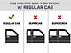 Round Tube Drop Style Nerf Side Step Bars; Black (15-24 F-150 Regular Cab)