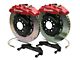 Brembo GT Series 8-Piston Front Big Brake Kit with 2-Piece Slotted Rotors; Red Calipers (00-06 Silverado 1500)
