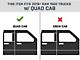 4-Inch iStep Running Boards; Black (19-24 RAM 1500 Quad Cab)