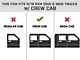 3-Inch Round UltraBlack Nerf Side Step Bars (10-24 RAM 2500 Crew Cab)