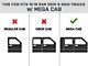 Barricade 5-Inch Oval Bent End Side Step Bars; Gloss Black (10-24 RAM 3500 Mega Cab)