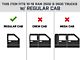 Square Tube Drop Style Nerf Side Step Bars; Matte Black (10-24 RAM 2500 Regular Cab)