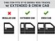 Barricade Saber 5-Inch Aluminum Side Step Bars (07-13 Sierra 1500 Extended Cab, Crew Cab)