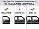 Grip Step 7-Inch Running Boards without Mounting Brackets; Textured Black (99-18 Sierra 1500 Regular Cab w/ 8-Foot Long Box; 14-18 Sierra 1500 Double Cab w/ 5.80-Foot Short Box; 04-18 Sierra 1500 Crew Cab)