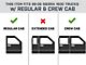N-Fab Cab Length Nerf Side Step Bars; Gloss Black (99-06 Sierra 1500 Regular Cab, Crew Cab)