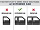 OE Style Running Boards; Black (07-19 Sierra 2500 HD Extended/Double Cab)