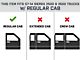 Square Tube Drop Style Nerf Side Step Bars; Matte Black (07-19 Sierra 2500 HD Regular Cab)