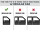 Square Tube Drop Style Nerf Side Step Bars; Matte Black (07-19 Sierra 2500 HD Regular Cab)