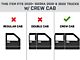 RBP RX-3 Cab Length Side Step Bars; Black (20-24 Sierra 3500 HD Crew Cab)
