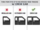 Rough Country Cab Length Nerf Side Step Bars; Black (07-13 Silverado 1500 Crew Cab)