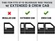 RBP RX-7 Wheel to Wheel Side Step Bars; Black (07-13 Silverado 1500 Extended Cab w/ 6.50-Foot Standard Box, Crew Cab)