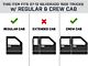 3-Inch Blackout Series Side Step Bars; Body Mount (99-13 Silverado 1500 Regular Cab, Crew Cab)