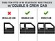 Heavy Duty Wheel-to-Wheel Side Step Bars; Semi-Gloss Black (14-18 Silverado 1500 Double Cab, Crew Cab w/ 6.50-Foot Standard Box)