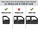 3-Inch Blackout Series Side Step Bars; Body Mount (14-18 Silverado 1500 Regular Cab, Crew Cab)