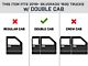 Round Tube Drop Style Nerf Side Step Bars; Black (19-24 Silverado 1500 Double Cab)