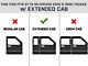Barricade 4-Inch Oval Straight End Side Step Bars; Black (07-14 Silverado 3500 HD Extended Cab)